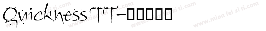 Quickness TT字体转换